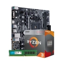 Kit Upgrade AMD Ryzen 3 3200G + Placa Mãe B450M + Memória DDR4 8GB