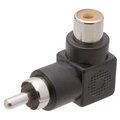 Adaptador Rca 90 Graus Ponta Gold Preto