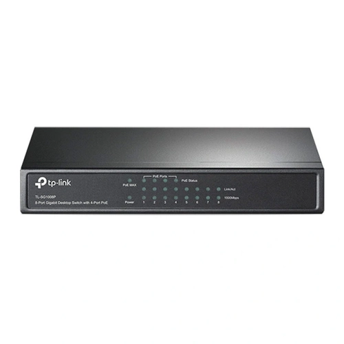 Switch Tp-link Mesa 8 Portas Giga 10/100/1000mbps - Tl-sg1008p
