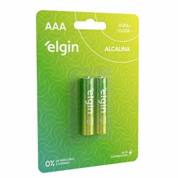 Pilha Palito Alcalina Elgin Energy AAA  (C/2)