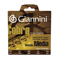 Encordoamento para Viola Aço Cobre Prateado Tensão Média Série Cobra Gesvm