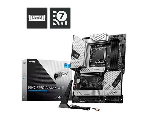 Placa Mãe MSI PRO Z790-A MAX WIFI, DDR5, Chipset Intel Z790, Socket LGA 1700, ATX - 911-7E07-014