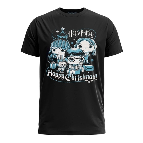 Pop! Tees Camiseta Harry Potter - Ron, Hermione e Harry - Holiday -tam. g