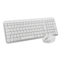 Kit Teclado e Mouse Logitech Mk250 Branco Bluetooth 920-013517