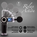 Massageador Pistola Elétrico Corporal Dobrável Relax Action Fitness