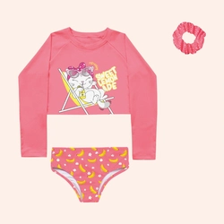 Conjunto Moda Praia Sweet Lemonade Com Amarrador Fakini Feminino