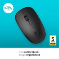 Mouse Sem Fio Rapoo Bluetooth  Preto - Ra011