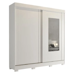 Roupeiro Panan Ilheus 100  Mdf 2pts 3 Gvs C/ Espelho - 40010091-0002