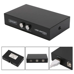 Hub Chaveador Usb 2.0 P/ Impressora C/ 1 Saida Tipo a Mais Uma Saida Tipo b Ref. Kp-sw101