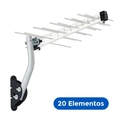 Antena Externa Aquario Log Para Tv 20 Elementos - Lu-20 Plus