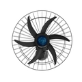 Ventilador Osc Parede Falcon 60cm 6 Pás Bivolt - Preto/azul