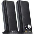 Caixa de Som 2.0 Dual 6W C/ Bluetooth + Entrada P/ Fone e Microfone - CXDU-BT
