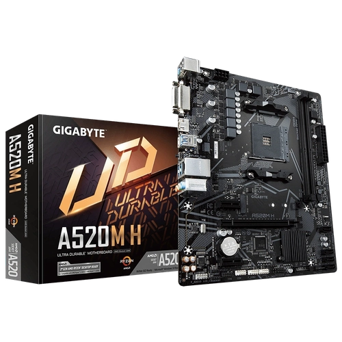 Placa Mãe AM4 Gigabyte A520M-H DDR4