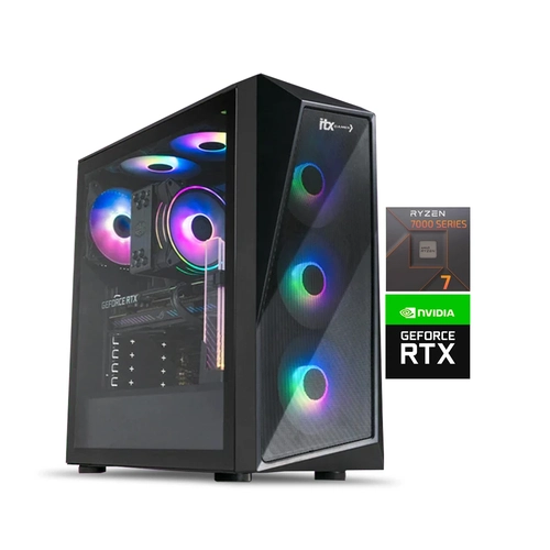 PC Gamer FPS Headshot, Ryzen 7 7800X3D, NVídia Geforce RTX 5070, 16GB Ram DDR5, SSD NVMe 512GB, Gabinete ARGB