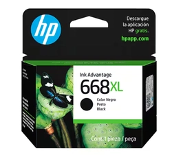 Cartucho de Tinta HP 668XL Preto Original (7FP39VL) para HP DeskJet Ink Advantage 2975
