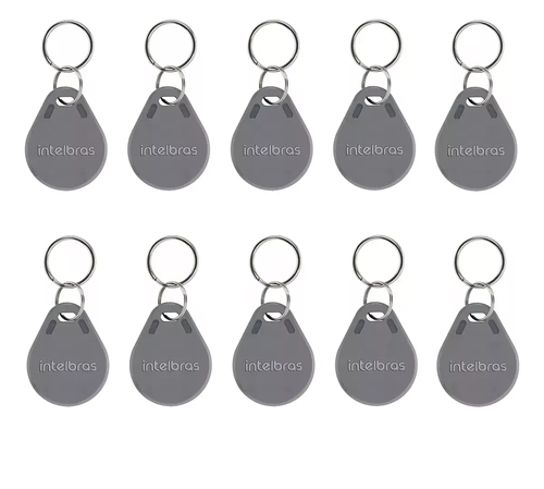 10x Chaveiros Tag Rfid 13,56 Mhz Th 1000 Mf Intelbras