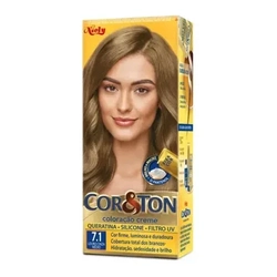 Tintura Creme Cor & Ton Louro Cinza Médio 7.1 - Cor e Ton