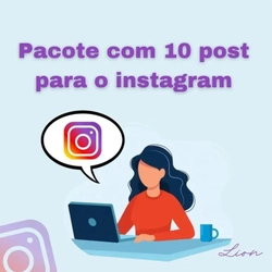 Pacote com 10 posts para o Instagram