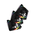 KIT COOLER FAN 3UN PCYES SANGUE FRIO 3 ARGB BLACK VULCAN REVERSE 120MM – K3ARGBSF3RVBR