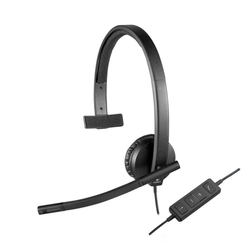 Headset Logitech H570e Mono Usb Para Videoconferência Preto - 981-000570