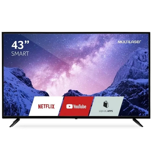 Smart Tv Multilaser Hd Led 43 Com Conversor Digital Tl-027