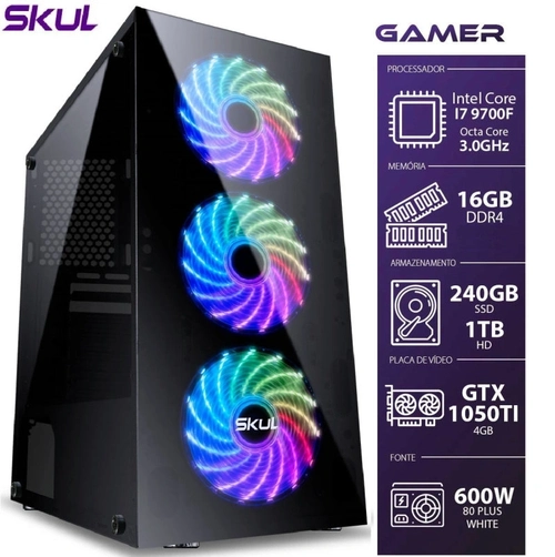 Pc Computador Gamer Completo I3 9100 8gb Ssd 240