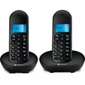 Telefone Sem Fio Motorola  Dect Com 2 Preto - Mt150-2