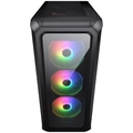 Gabinete Gamer Cougar Archon 2 RGB, Mid Tower, Vidro Temperado, ATX, Preto, Sem Fonte, Com 3 Fans - 385CC50.0003