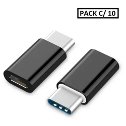 Adaptador Type-c Macho P/ V8 Femea (pct C/ 10) Mod. Le-5542