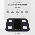 Balança Bioimpedância 25 Análises Corporais Bio Smart Relax Preta