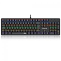 Teclado Gamer Mecânico Redragon Valheim Rainbow Preto - K608-R PT Brown