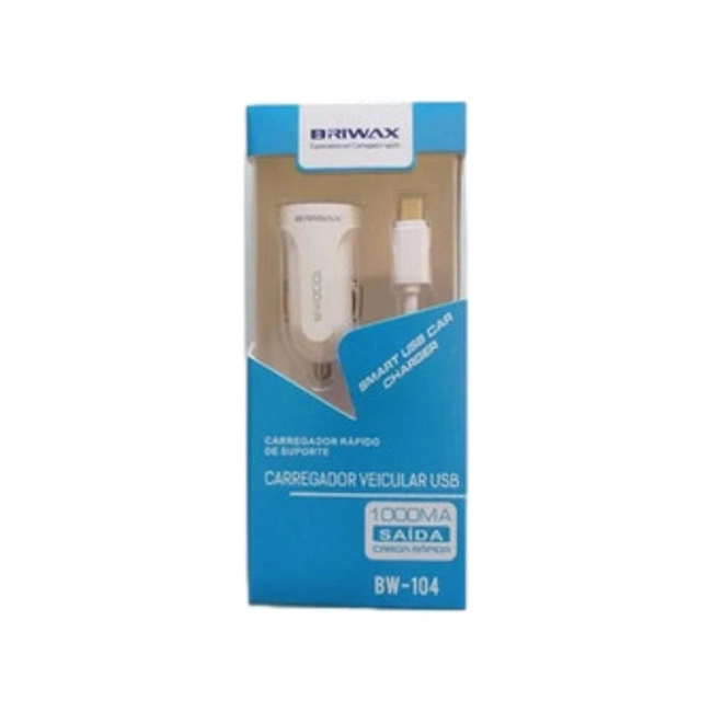 Carregador de Carro USB BRIWAX (BW-104)