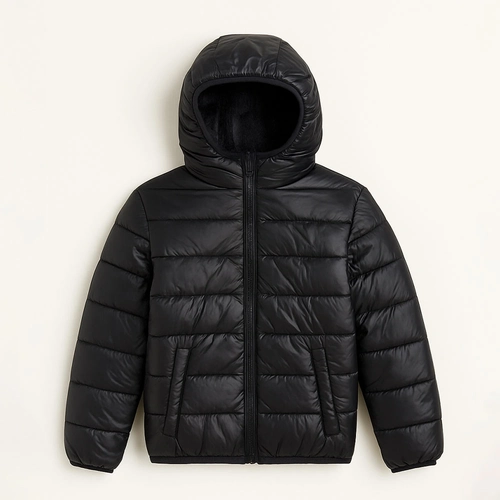 Jaqueta Puffer Peluciada com Capuz Grand Bazar  - Feminina