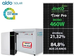 Gerador De Energia Solar Growatt Off Grid Metalica Perfil 55cm Romagnole Growatt Gf 4,6kwp Spf Es 3.5kva Mppt Mono 220v Energy Source Litio 9kwh