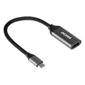 Cabo Usb Tipo-c para Hdmi Fêmea 2.0 4k/60hz - Preto - 15cm - Nylon - Pucf-15p