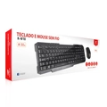Kit Teclado e Mouse C3 Tech Wireless Preto - K-w10bk