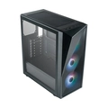 Gabinete Cooler Master Cmp 520 Lateral de Vidro - 3 Fans Led Argb- Preto - Cp520-kgnn-s00