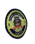 Logo bordada colorido- GCM Santos