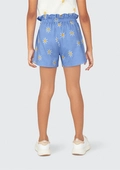 Shorts Clochard Estampado Azul Sol Hering - Feminino