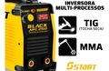 Máquina De Solda Inversora 250a Mma Tig Eletrodo Cor Preto/amarelo Black Arc 250 Start