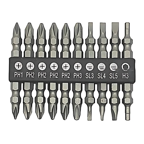 Jogo De Bits Ponta Dupla Western Para Furadeira e Parafusadeira 10 Pecas 65mm