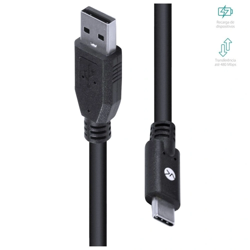 Cabo Usb Tipo c P/ Usb a Macho 2.0 - 1.8 Metros - C20uam-2