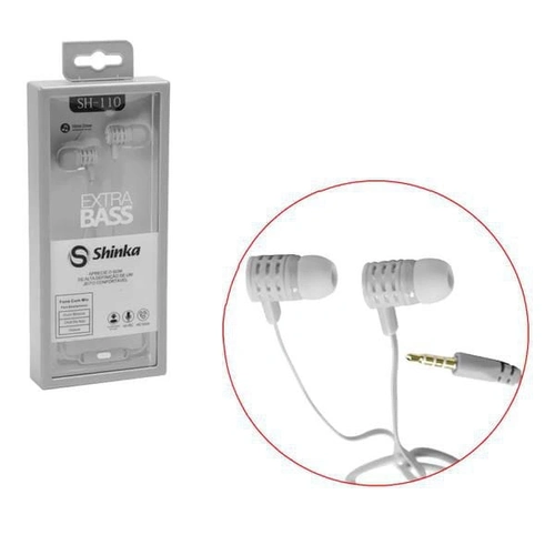 Fone de ouvido Shinka SH-110 Cinza FON0098S