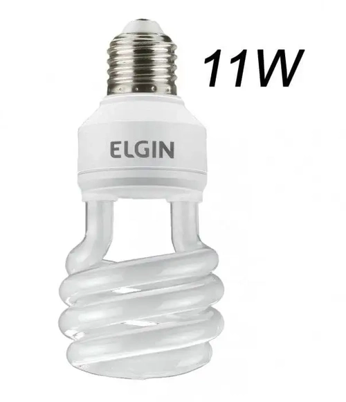 LAMPADA ELETRONICA ESPIRAL 11W 127V 6400K E27