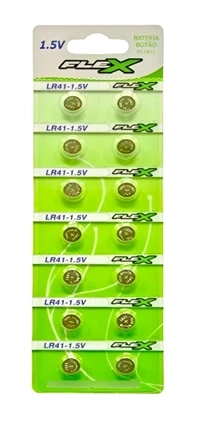 LR41 Flex - 1,5V cartela c/14un.