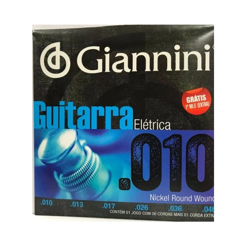 Encordamento Giannini Guitarra Geegst.10 Com 10 0.010
