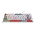 Teclado Gamer Mecanico Pcyes Kirin White Ghost Switch Blue - Ptkrwg75bl