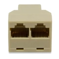 Adaptador RJ45 - 1 Fêmea x 2 Fêmeas