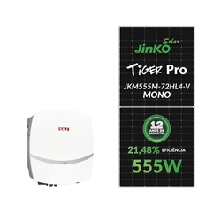 Gerador Solar Saj 6,66 Kwp Mon. 220v Fibromadeira (5k/555w)