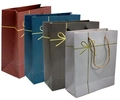 Sacola de Papel Laço - pacote c/12unid. - cores sortidas -  G  -30X40cm